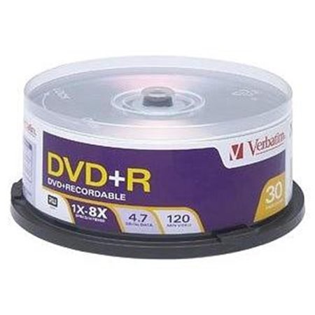 VERBATIM DVD+RW Media 4.7GB 120mm Standard VE303909